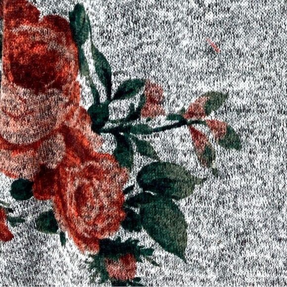 Bobble Brooks Plus Size Dolman Sleeve Rose Knit Sweater:Top Size 1X - Picture 6 of 9